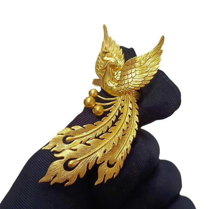Wholesale High end ring with adjustable mouth, fashionable and exquisite, light luxury, gold personality