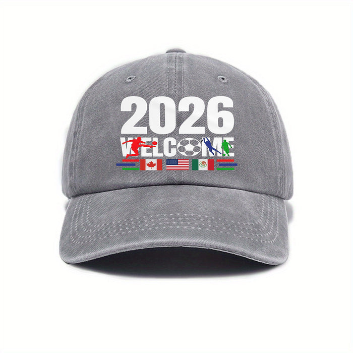 Wholesale Soft-Top Baseball Cap for World Cup Print Sun Hat
