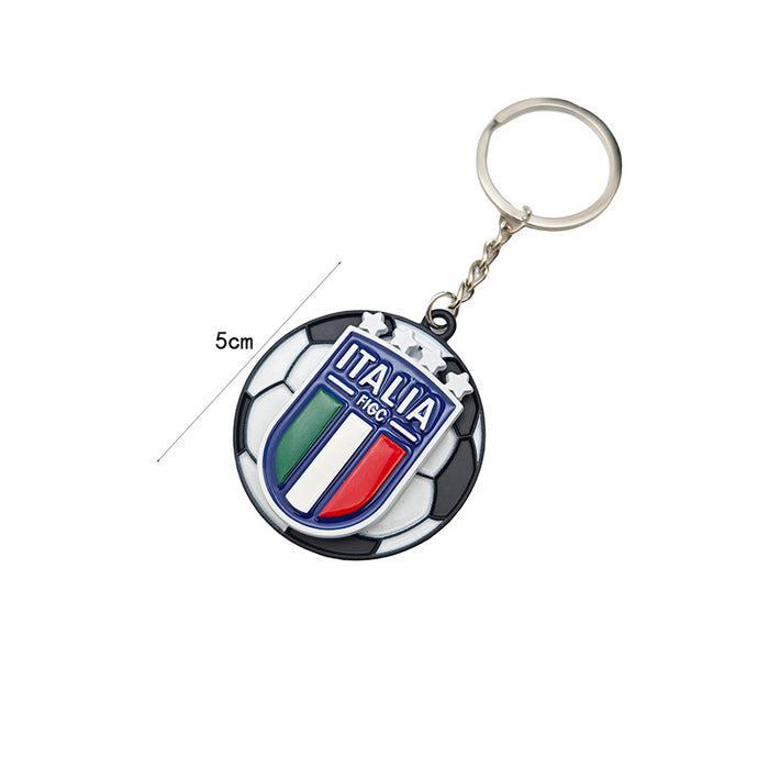 Wholesale Rotatable Football Club Team Keychain