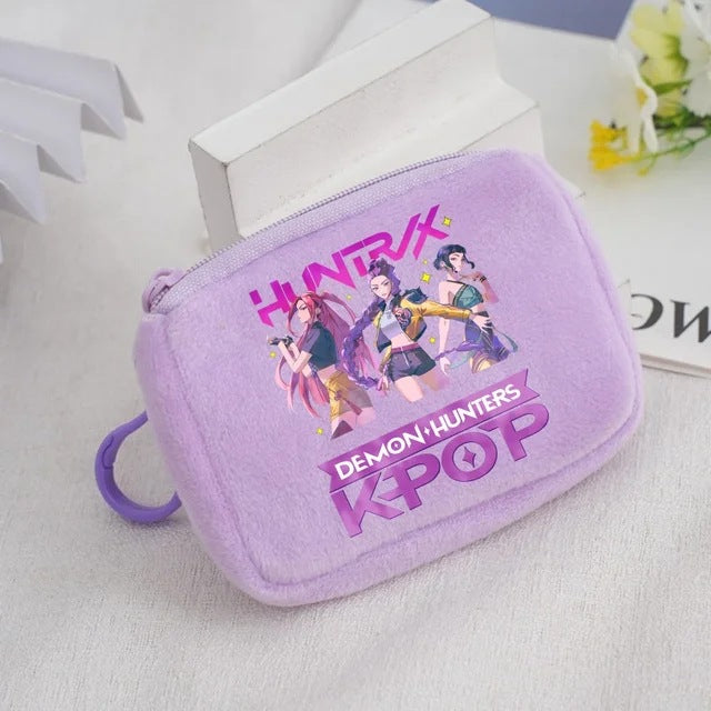 Wholesale KPop Devil Hunter Animal Coin Purse Cute Nylon Portable Wallet Casual Everyday Gift