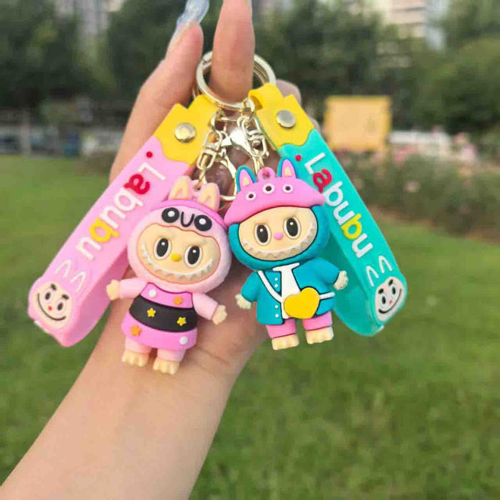 Wholesale Cartoon cute dress-up keychain funny doll bag pendant small gift
