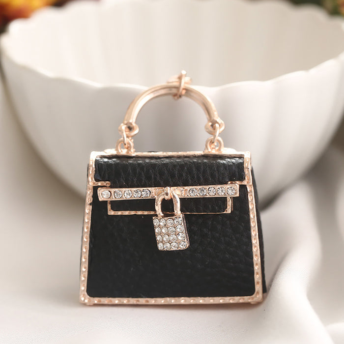 Wholesale Leather Bags with Diamonds and Alloy Keychains JDC-KC-ChaoK054