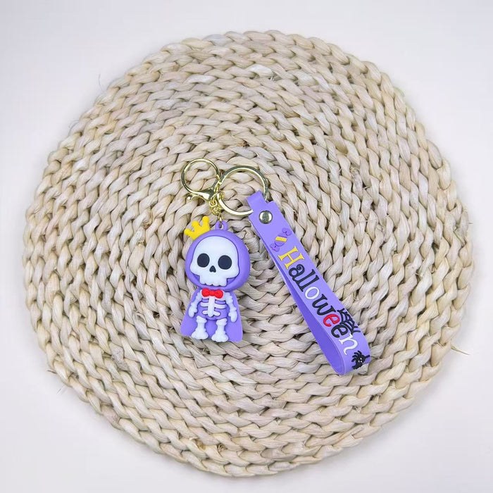 Wholesale Cartoon  Ghost Keychain Pendant PVC Bag Charm For Party Gift