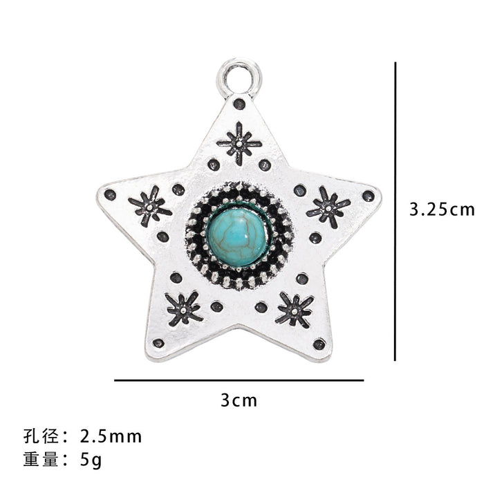 Wholesale 50pcs Turquoise Bohemian Ethnic Style Earrings