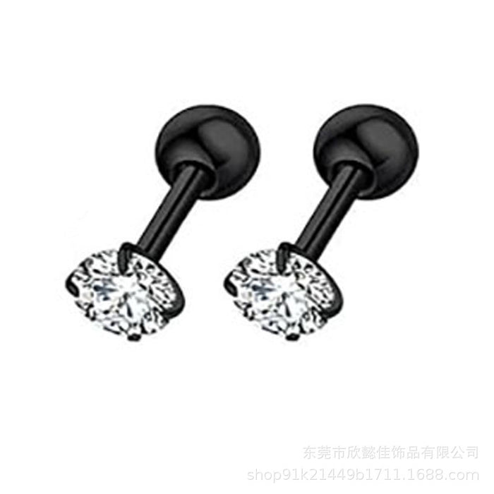 Wholesale 16 pairs of earrings set with stainless steel cross earrings