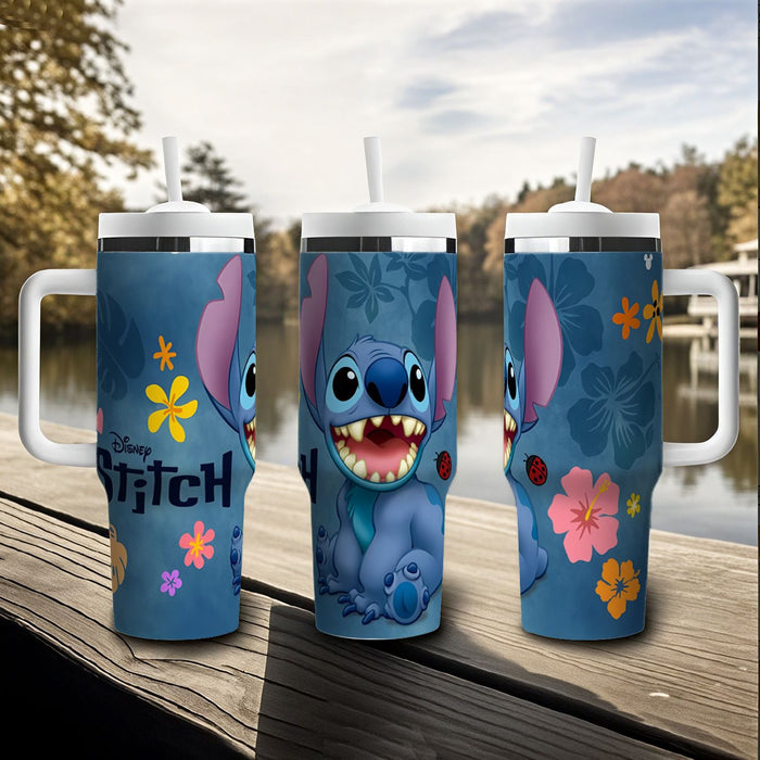 Wholesale Tumbler Cute Cartoon Pattern 40OZ Stainless Steel Car Ice Bullies Cup