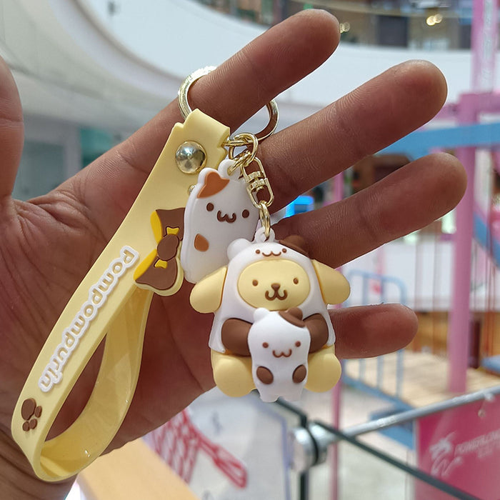 Wholesale PVC Cartoon Doll Keychain JDC-KC-KuangK021