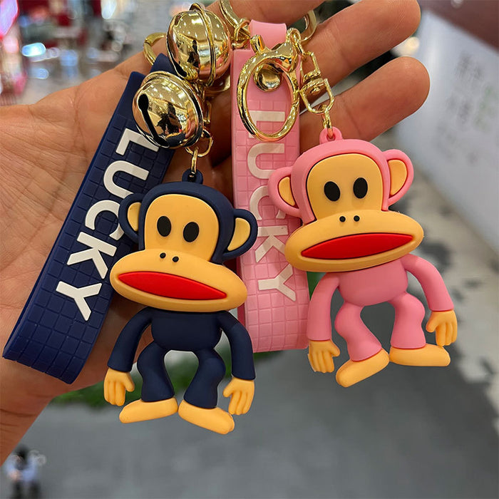 Wholesale PVC Cartoon Big Mouth Monkey Keychain JDC-KC-MiaoYi050