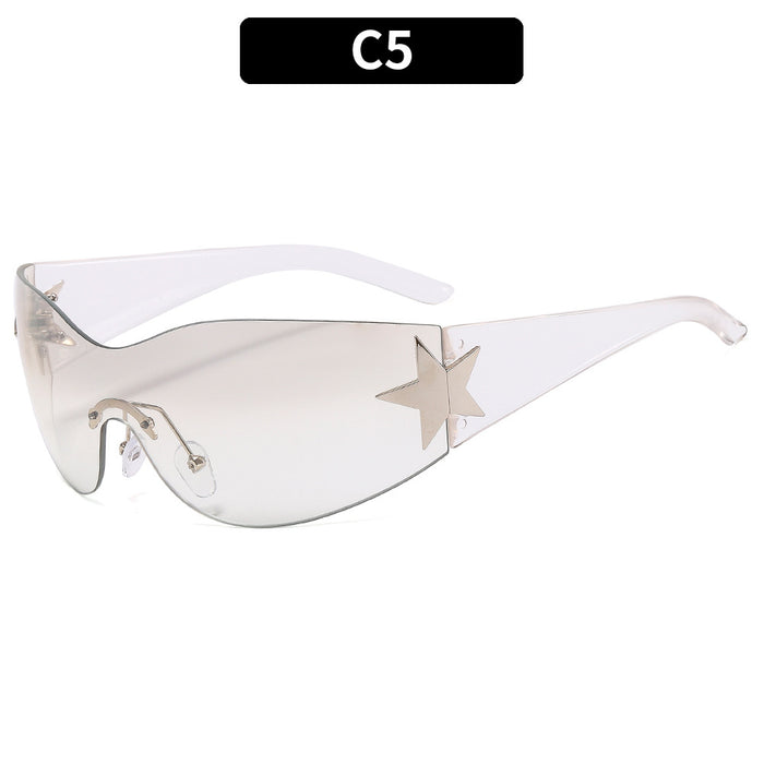 Wholesale Surrounding pentagram sunglasses, fashionable sunglasses