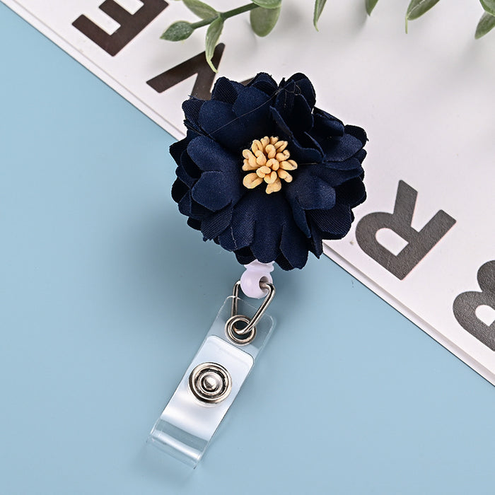 Wholesale Fabric Flower Retractable Keychain JDC-KC-ChangQi007