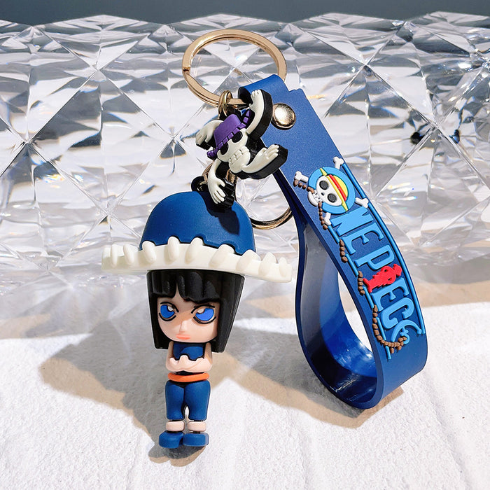 Wholesale Silicone Cartoon Doll Keychain JDC-KC-QiChao062