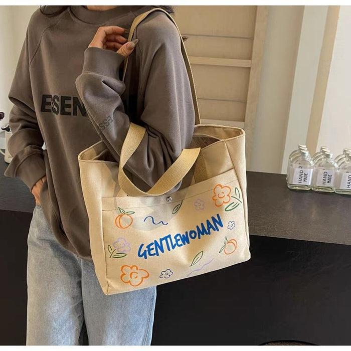 Wholesale Large canvas floral tote bag