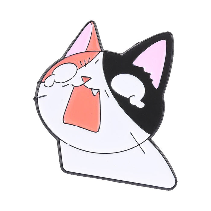 Wholesale Zinc Alloy Enamel Funny Cartoon Animal Brooch Pin Screaming Crocodile Cat Badge