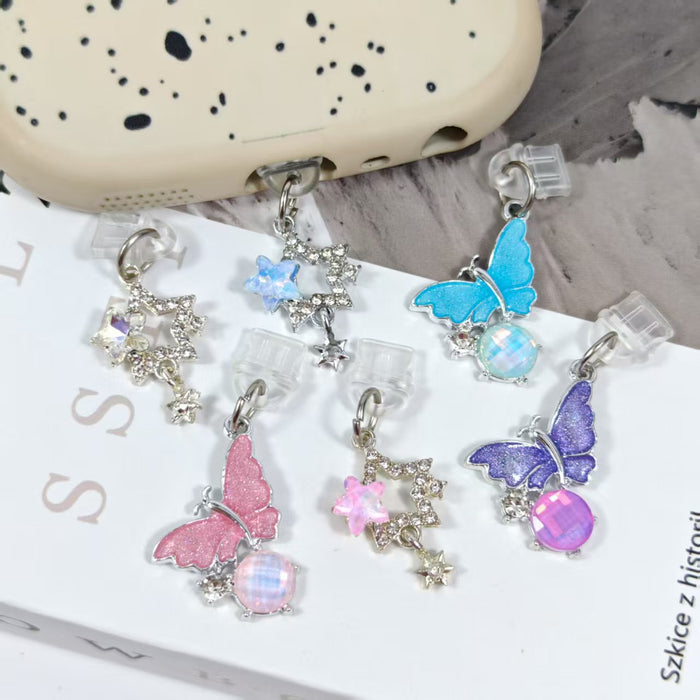 Wholesale Diamond star and moon pendant Mobile Phone Stands