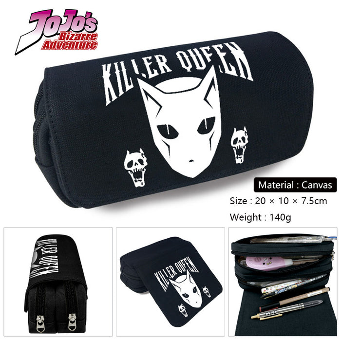 Wholesale Anime Cartoon Canvas Pencil Case Stylish Student Stationery Pouch