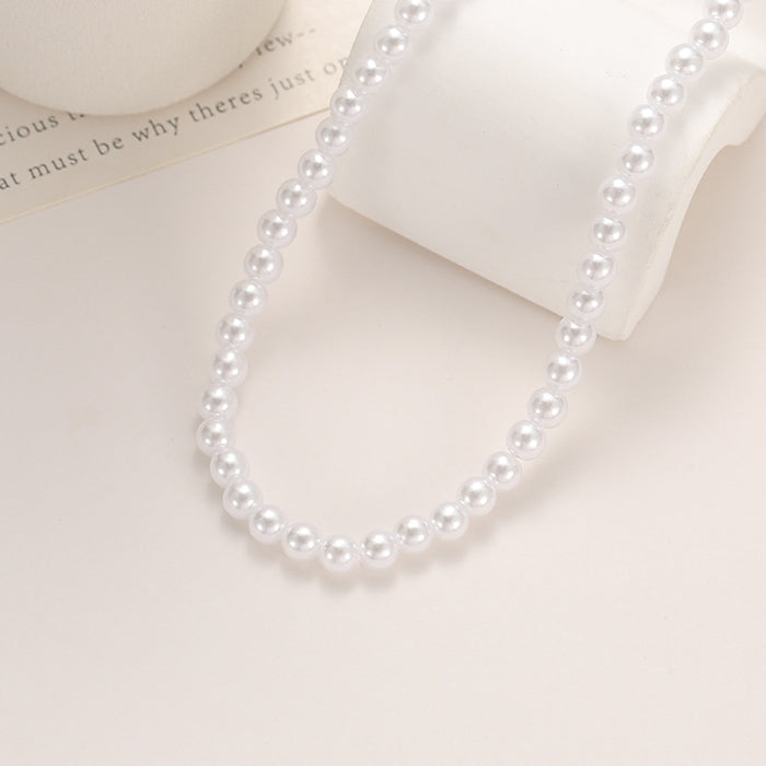 Wholesale Pearl Necklace Pearl Chain Clavicle Chain Women's Niche Necklace Pearl Imitation Pearl