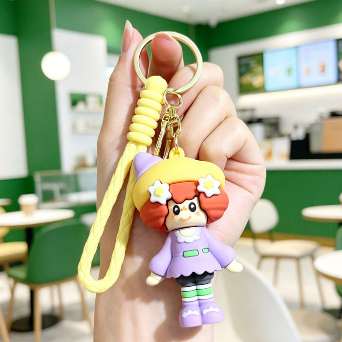 Wholesale Silicone PVC Plush Keychain Chic Decorative Car Key Accessory for Students Perfect Gift
