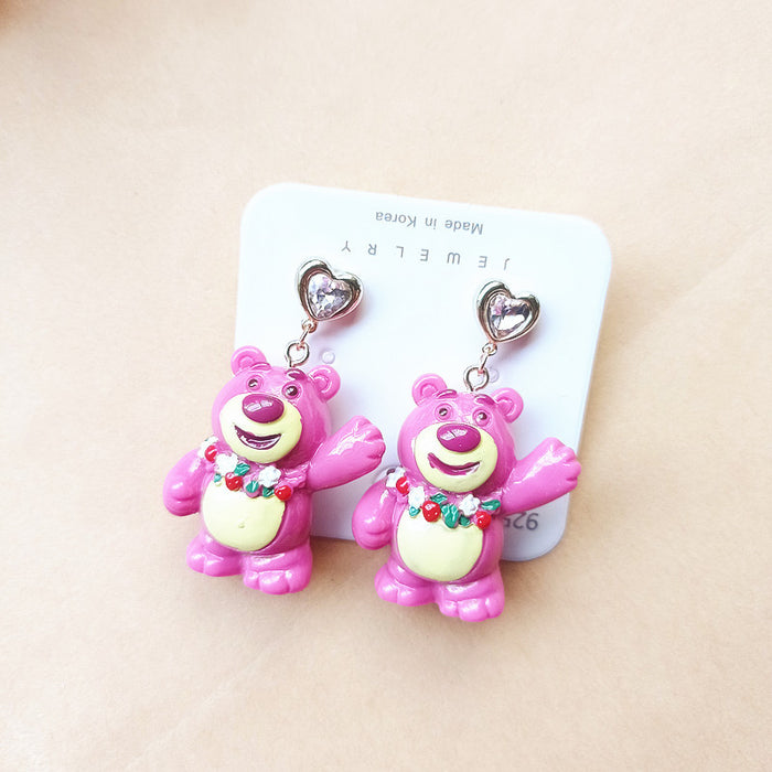 Wholesale Cute Resin Cartoon Earrings JDC-ES-Xiaox019