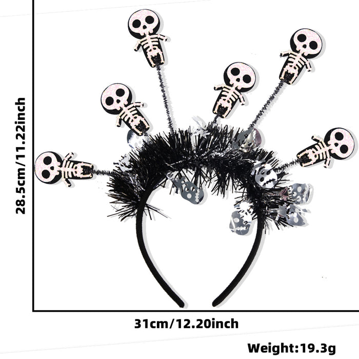 Wholesale  Headband Pumpkin  Top Headband  Party Decoration Funny Radiation Colorful Strip Headdress