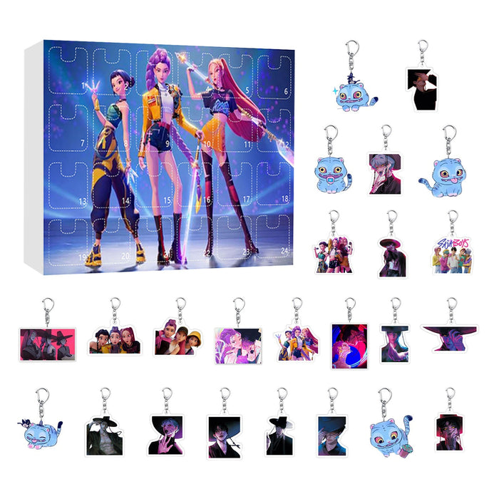 Wholesale 2025KPOP Christmas Countdown Calendar Blind Box Keychain