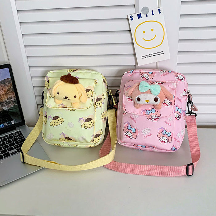 Wholesale Summer Printed Cartoon Cute Children's Doll Shoulder Bag Crossbody Coin Purse