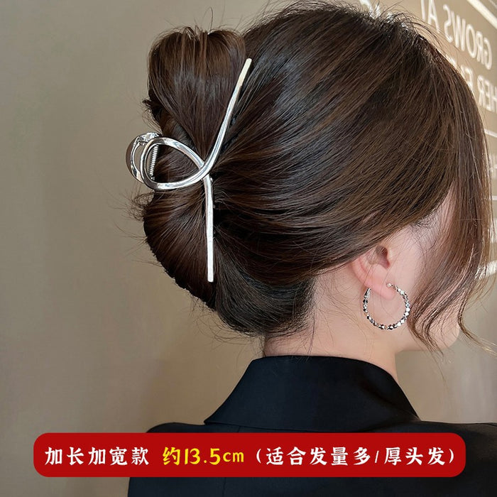 Wholesale Shark Clip Metal Oversized Grab Clip Hair Quantity Multi-Clip Hairpin Female