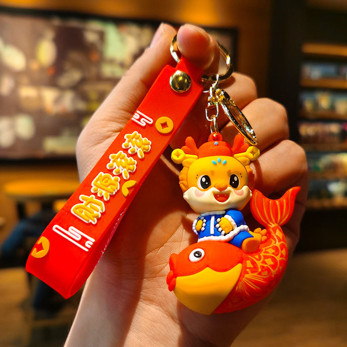 Wholesale Rubber Cartoon Doll Keychain JDC-KC-Tingm192