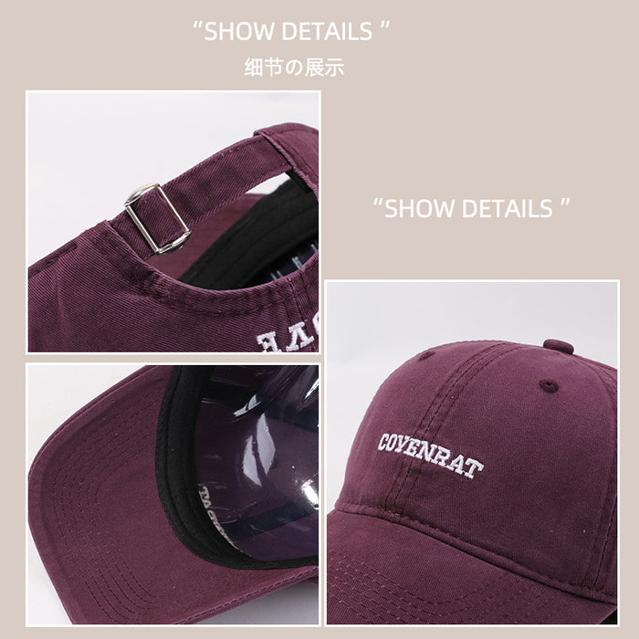 Wholesale Washed Hat Men's and Women's  Double Baseball Cap Face Small All-match Soft Top Cap Trendy