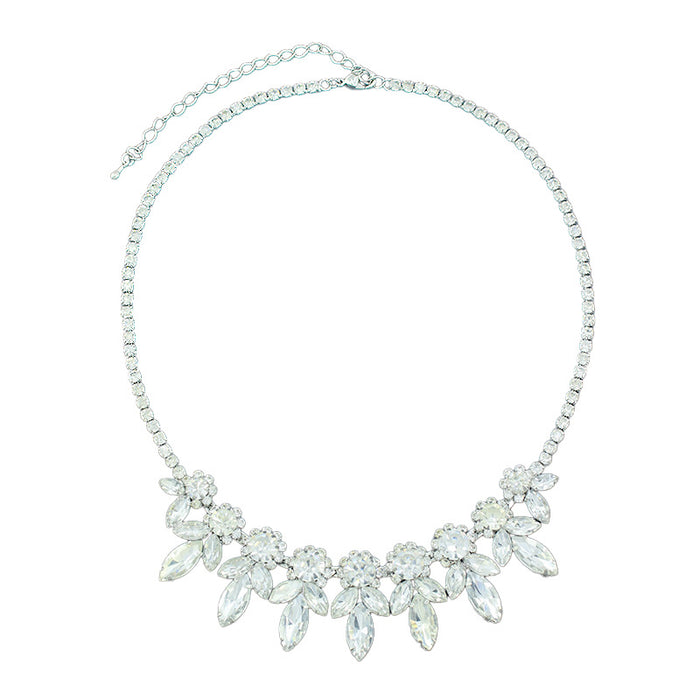 Wholesale Rhinestone Exaggerated Necklace Women's Full Diamond Necklace