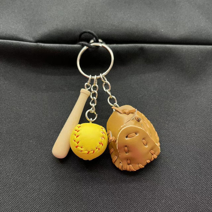 Wholesale PU Baseball Keychain JDC-KC-KangX001