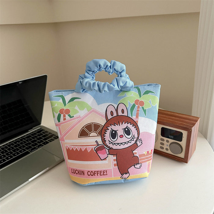 Wholesale Cloth Creative Cartoon Cute Cotton Handbag Korean-style High-value Portable All-match Bucket Bag