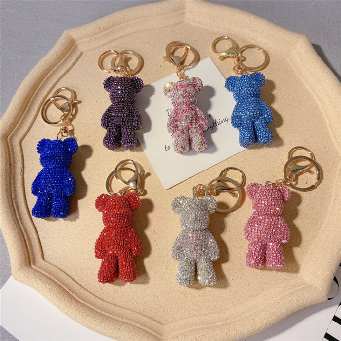 Wholesale Diamond Bear Keychains JDC-KC-JFan018