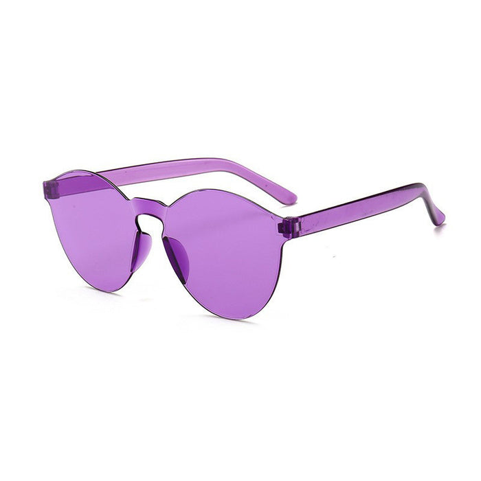 Wholesale Glasses Fashion Sunglasses Transparent Integrated Frameless Sunglasses