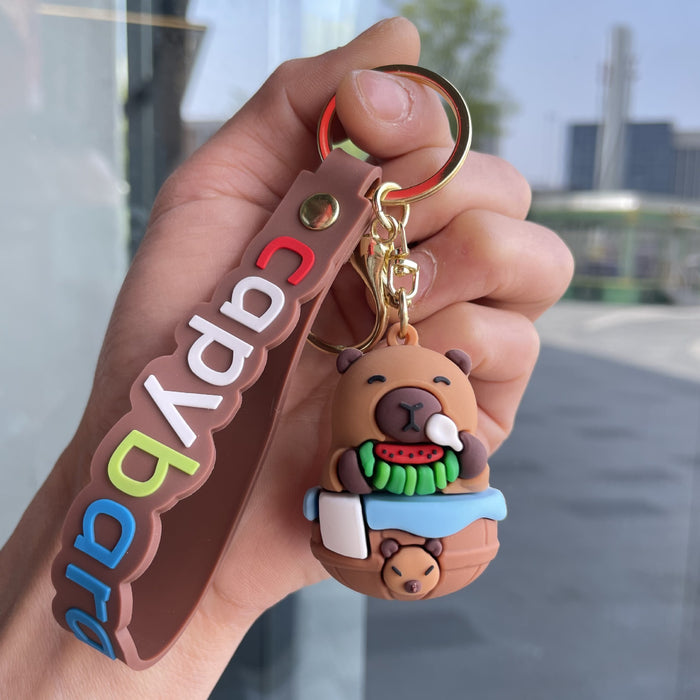 Wholesale Cute cross dressing keychain cartoon figurine pendant couple backpack hanging accessories car keychain wholesale