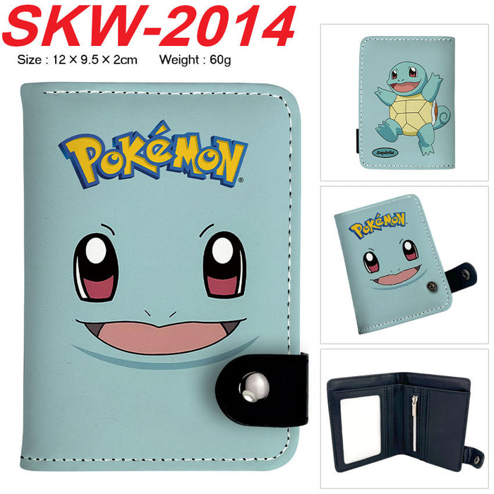 Wholesale Trendy Print PU Snap Button Coin Purse Multilayer Wallet For Everyday Street Fashion