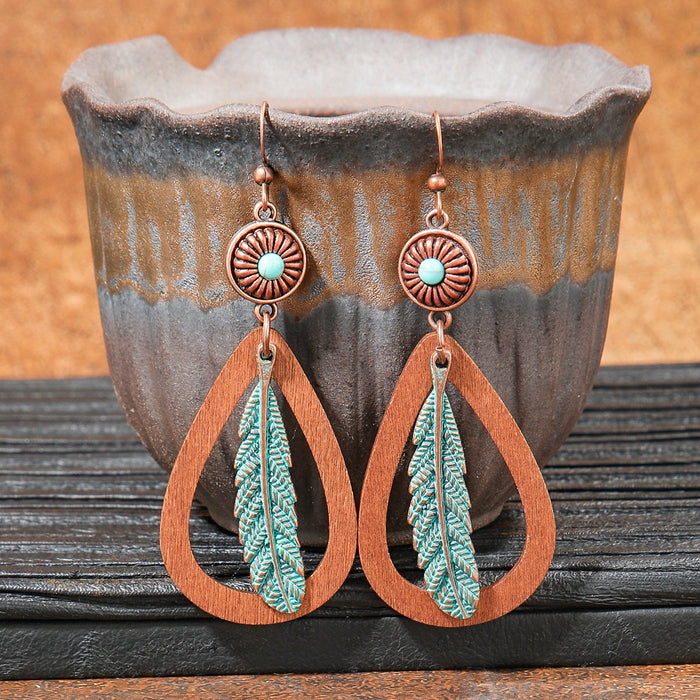 Wholesale Bohemian Tassel Geometric Earrings - Retro Ethnic Style Fashion Accessory MOQ≥2