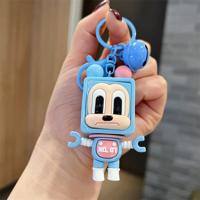 Wholesale Cute PVC blocky keychains for men and women