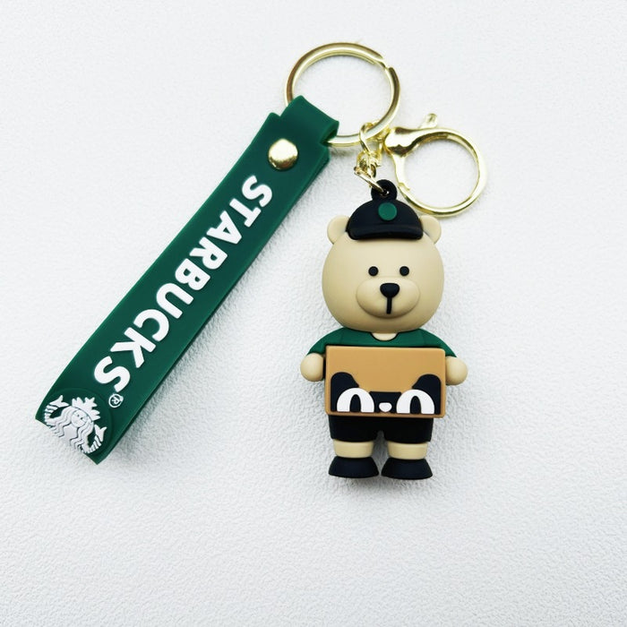 Wholesale PVC Cartoon Doll Keychain JDC-KC-WuYi035