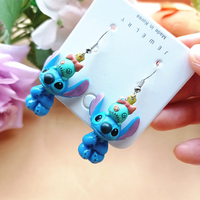 Wholesale Cute Cartoon Resin Earrings JDC-ES-Xiaox010