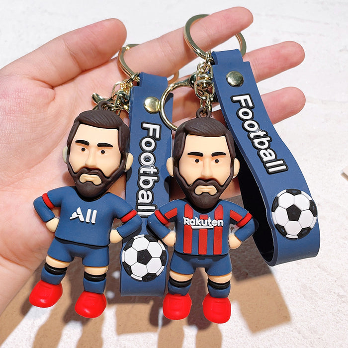 Wholesale Silicone Cartoon Doll Keychain JDC-KC-Qiwei011