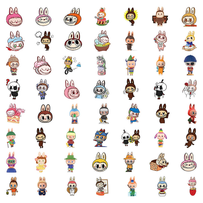 Wholesale 55/ 110PCS Cartoon Anime Sticker Cards for Mobile Phones and Water Bottle Decoration Waterproof Stickers
