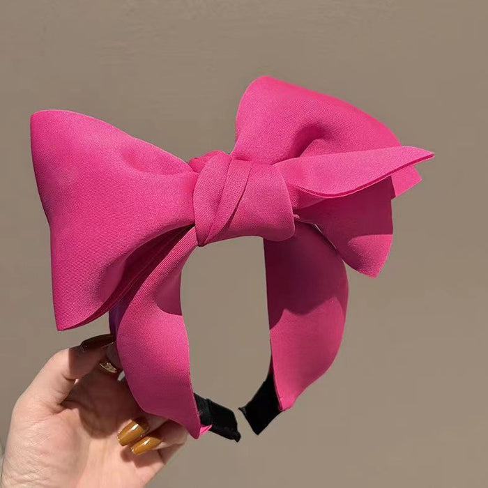 Wholesale Cute and Sweet Three-dimensional Big Bow Sponge Headband JDC-HD-MiaoY002