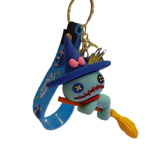 Wholesale Cartoon Trendy Cute Exquisite Couple School Bag Doll Pendant Keychain JDC-KC-HuJian004