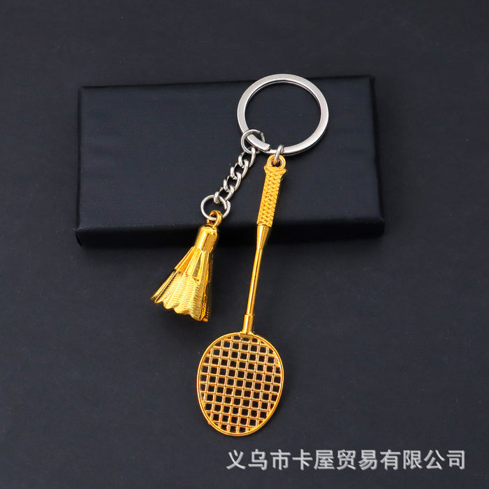 Wholesale Simulated Badminton Keychain Pendant Sports Souvenir Bag Pendant