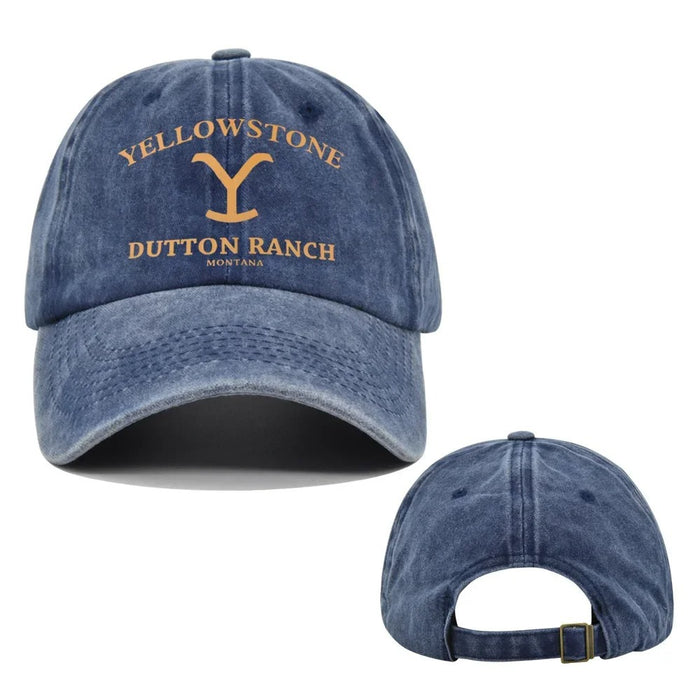 Wholesale Black Yellowstone Dutton Ranch Baseball Cap Letter Print Curved Brim Adjustable Summer Sun Hat Fashion Accessory For Boutique Resale