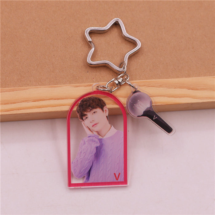 Wholesale Creative KPOP Acrylic Keychain JDC-KC-SuBo004