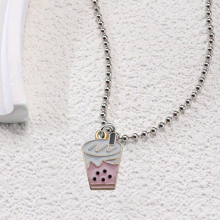 Wholesale Cartoon New Small Round Bead Necklace Accessories Simple and Fashionable