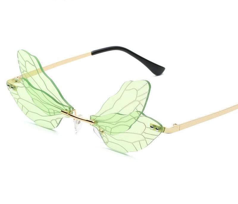 Wholesale Fashionable and Personalized Dragonfly Glasses, Dance Show, Trendy Street Photography, Y2K Sunglasses