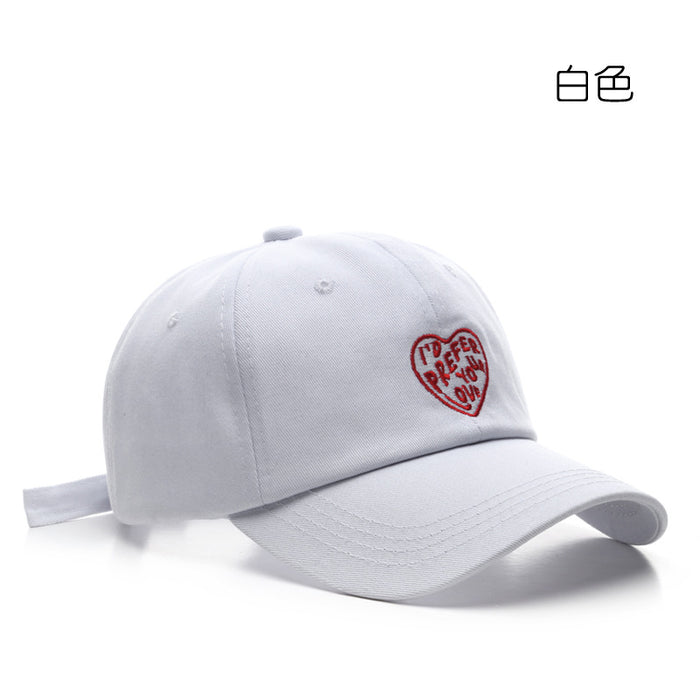 Wholesale Retro Love Embroidered Cotton Fashionhats Baseball Caps JDC-FH-TuL013