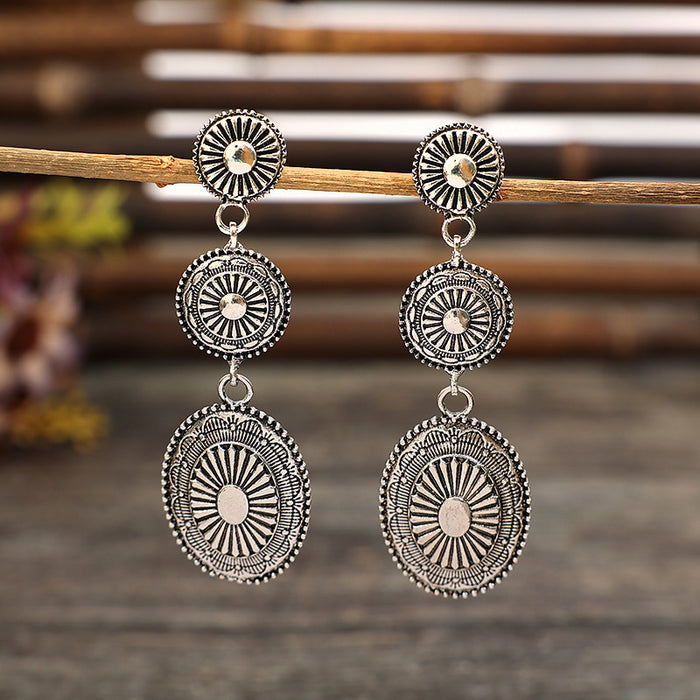 Wholesale Vintage Tassel Drop Long Chain Earrings